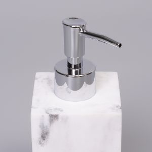 Дозатор для жидкого мыла WasserKRAFT Kammel K-9199 Белый мрамор Хром