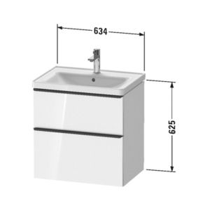 Тумба под раковину Duravit D-Neo DE435401818 подвесная