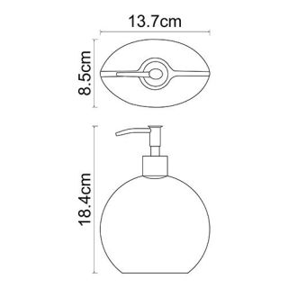 Wasserkraft Eider K-33399 Дозатор для жидкого мыла, 620 ml Wasserkraft Eider K-33399 Дозатор для жидкого мыла, 620 ml