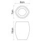 Wasserkraft Eider K-33328 Стакан для зубных щеток Wasserkraft Eider K-33328 Стакан для зубных щеток
