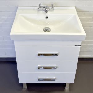 Тумба с раковиной Comforty Никосия 00-00011160 60 см белый