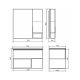 Тумба с раковиной Comforty Франкфурт 00-00011080 75 см Бетон светлый