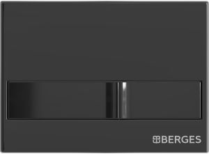 Комплект Berges 4в1 042454: инсталляция NOVUM кнопка L6 чёрный глянец унитаз Strati Rimless сиденье Strati Slim SO