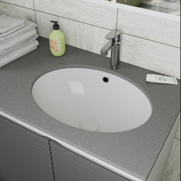 Раковина под столешницу D&K Venice белая 605*440*205мм (DT1021716)