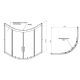 Душевой уголок AM.PM Gem 90х90 W90G-401A090BT профиль Черный матовый стекло прозрачное