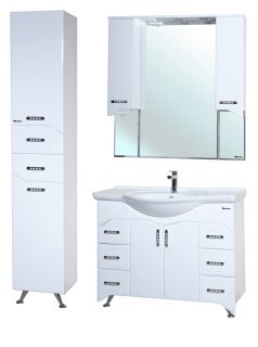 Тумба под раковину Bellezza Дрея 105см белый 00000010100 Тумба под раковину Bellezza Дрея 105см белый 00000010100