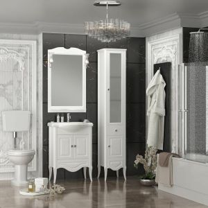 Шкаф-колонна Opadiris Брунелла 38 R 00-00004340 Белый матовый