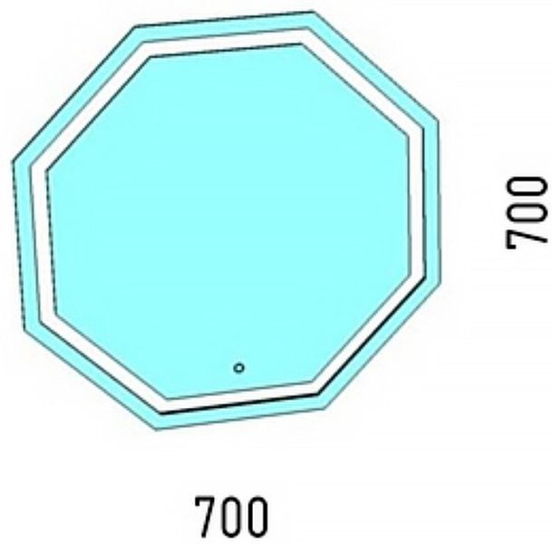 Зеркало с подсветкой Corozo Каре 70см SD-00000853