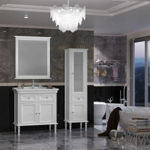 Шкаф-колонна Opadiris Кантара 46 R 00-00004354 Белый матовый
