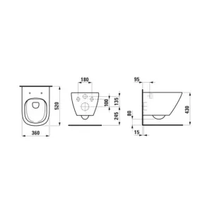 Унитаз Laufen Lua 8.2008.0.000.000.1 подвесной безободковый белый