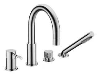 Смеситель на борт ванны Boheme 460-INOX хром
