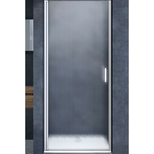 Душевая дверь Vincea Alpha 60 VDP-3AL600MT профиль Хром стекло текстурное