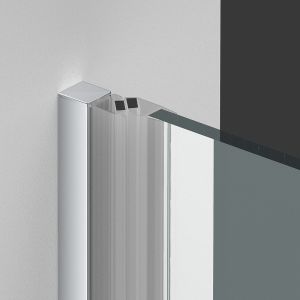 Душевая дверь Vincea Alpha 75 VDP-3AL750MT профиль Хром стекло текстурное