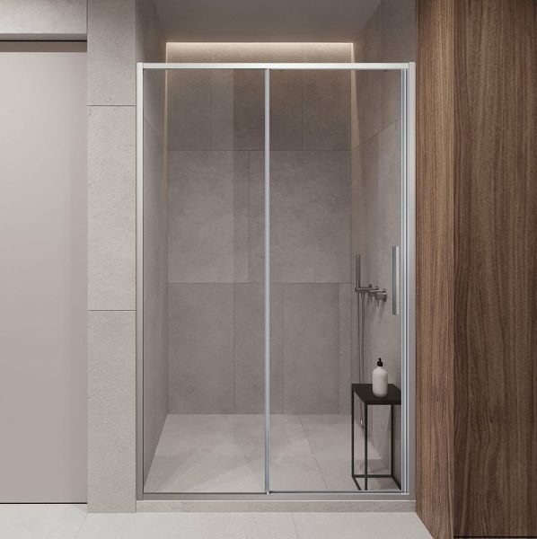 Душевая дверь Vincea Slim-U 130 VDS-2SU130CL профиль Хром стекло прозрачное