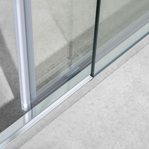 Душевая дверь Vincea Slim-U 120 VDS-2SU120CLB профиль Черный матовый стекло прозрачное
