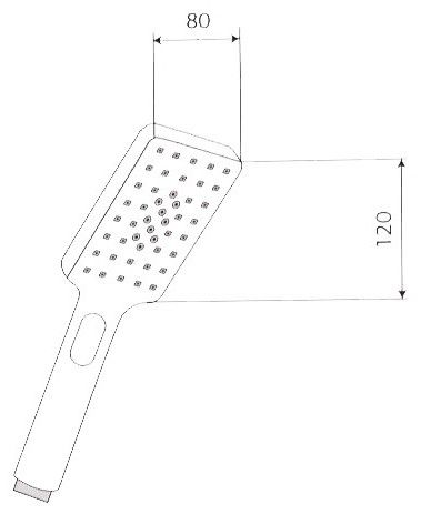 Душевая лейка Paini Ravenna RVCR155 хром Душевая лейка Paini Ravenna RVCR155 хром