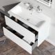Тумба с раковиной Am.Pm Gem M90-FHX0802WG-WCC0802WG 80 см белый