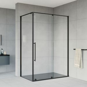 Душевой уголок Vincea Arno 120х90 VSR-1A9012CLB профиль Черный стекло прозрачное