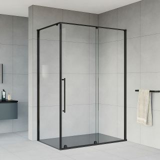 Душевой уголок Vincea Arno 120х90 VSR-1A9012CLB профиль Черный стекло прозрачное Душевой уголок Vincea Arno 120х90 VSR-1A9012CLB профиль Черный стекло прозрачное