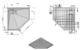 Душевой поддон из искусственного камня Vincea 100x100 VST-4SP1010W Белый матовый