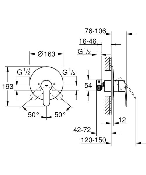 Смеситель для душа Grohe Eurostyle Cosmopolitan  33635002 хром