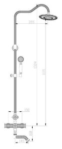 Душевая стойка Zorg Zorg Antic A 403DS-SL