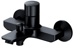 Смеситель для ванны и душа Am.Pm X-Joy TouchReel чёрный матовый F85A10522
