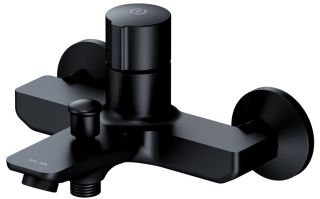 Смеситель для ванны и душа Am.Pm X-Joy TouchReel чёрный матовый F85A10522
