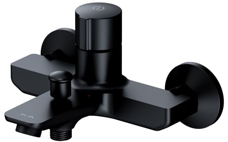 Смеситель для ванны и душа Am.Pm X-Joy TouchReel чёрный матовый F85A10522