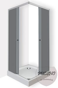 Душевой уголок Pucsho Platz Grey 5112 И0000094 90x90 с поддоном Ap 190
