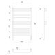 Полотенцесушитель электрический Lemark Linara 50x90см хром П10 LM04910Z