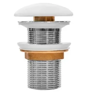 Донный клапан Milleau PD1MW/OO матовый белый без перелива Донный клапан Milleau PD1MW/OO матовый белый без перелива