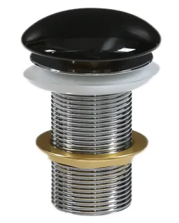 Донный клапан Milleau PD1GB/OO черный глянец без перелива Донный клапан Milleau PD1GB/OO черный глянец без перелива