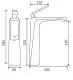 Смеситель для раковины Milleau CRISTAL MLV6223LH-CR хром глянец