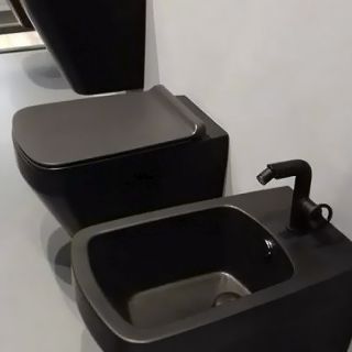 Унитаз Simas Baden Baden BB18neromatt подвесной Черный матовый без сиденья Унитаз Simas Baden Baden BB18neromatt подвесной Черный матовый без сиденья
