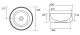 Раковина Kerasan F10 460481 орех матовый 43 см Раковина Kerasan F10 460481 орех матовый 43 см