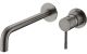 Смеситель для умывальника из стены, Uno. Gun Metall