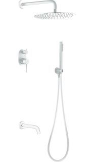 Душевой комплект Boheme Uno 464-2-MW белый матовый Душевой комплект Boheme Uno 464-2-MW белый матовый