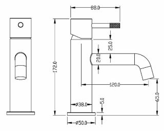 Смеситель для раковины Boheme Uno 461-WG белый/золото Смеситель для раковины Boheme Uno 461-WG белый/золото