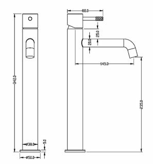Смеситель для раковины Boheme Uno 462-WCR белый/хром Смеситель для раковины Boheme Uno 462-WCR белый/хром