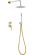 Душевая система Boheme Uno 464-WG белый/золото Душевая система Boheme Uno 464-WG белый/золото