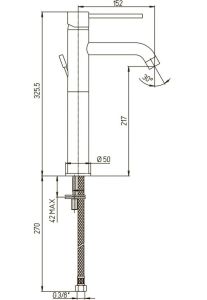 Смеситель для раковины Paini Cox 78CR205LLFTLMKM хром