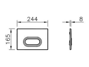 Клавиша смыва Vitra Loop O 740-0940