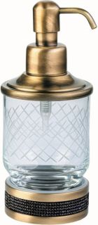 Дозатор Boheme Royal Cristal 10929-ROYALE-BR-B бронза/чёрный