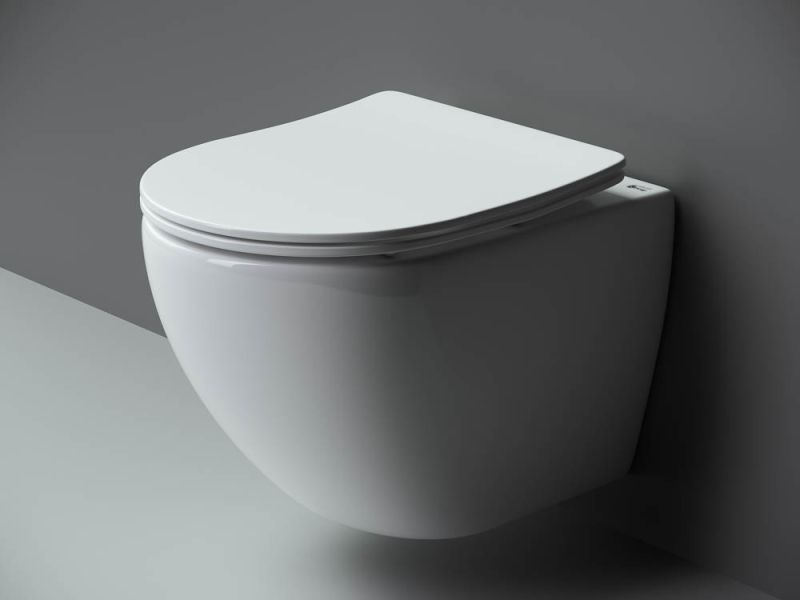 Подвесной унитаз Ceramica Nova Metropol CN4002 безободковый белый