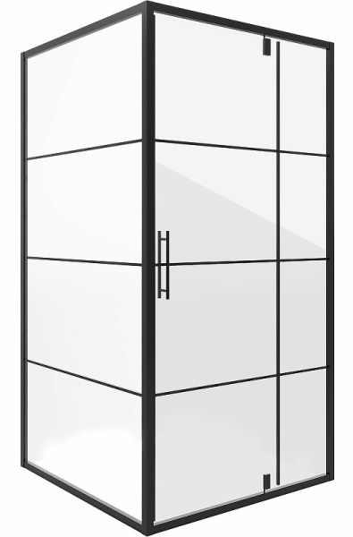 Душевой уголок Niagara NG-0280-08 BLACK 80x80см чёрный/прозрачное