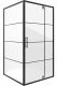 Душевой уголок Niagara NG-0280-08 BLACK 80x80см чёрный/прозрачное