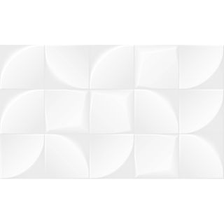 Плитка Gracia Ceramica 10100001403 настенная Nature white белый 02 30х50 (1,2м2/68,4м2/57уп) (рельеф) (глянцевая) **