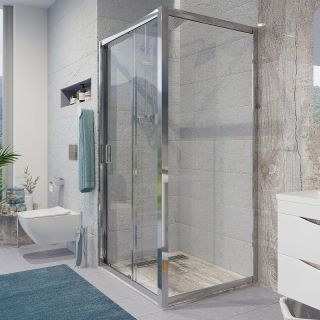 Боковая стенка Niagara NG-A100 100x195 см хром/прозрачное