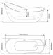 Акриловая ванна Grossman GR-2301 180x80см белый
